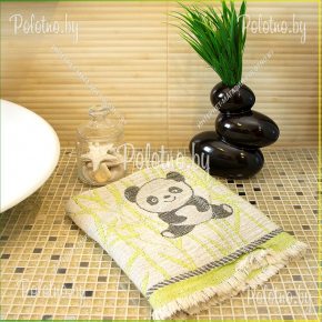 Банное льняное полотенце Панда