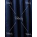 Комплект готовых штор Анастасия темно синего цвета