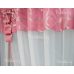Готовые кухонные шторы Дебют розового цвета