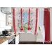Кухонные шторы Лёля красного цвета